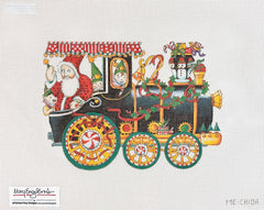 Painted Pony Designs Mary Engelbreit Toyland Train Engine Needlepoint Canvas