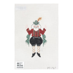 Painted Pony Designs Petei Santas: Dancing Folk Santa Needlepoint Canvas