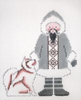 Painted Pony Designs Petei Santas: Eskimo Needlepoint Canvas