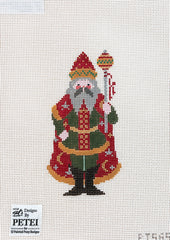 Painted Pony Designs Petei Santas: Wizard Santa Needlepoint Canvas
