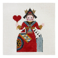 Painted Pony Designs Petei Alice in Wonderland: Queen of Hearts Needlepoint Canvas