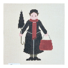 Painted Pony Designs Petei Mary Poppins Needlepoint Canvas