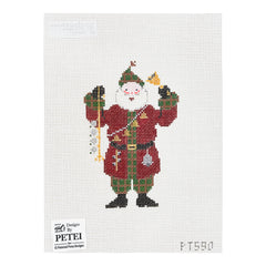 Panted Pony Designs Petei Santas: Bells Santa Needlepoint Canvas