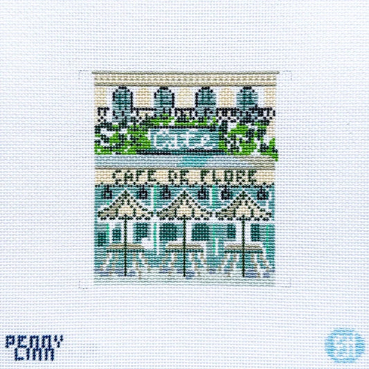 Penny Linn Evelyn Henson Cafe de Flore Needlepoint Canvas