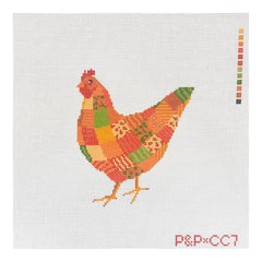 Penny & Penny and Company Patchwork Hen Needlepoint Canvas