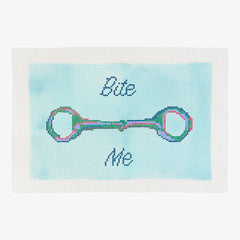 Petite Palm Stitchery Horse Bite Me Needlepoint Canvas
