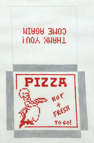 Pip & Roo Pizza Box Needlepoint Canvas