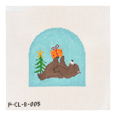 Pippin Studio Bear Reclining Needlepoint Canvas