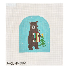 Pippin Studio Bear Standing Needlepoint Canvas