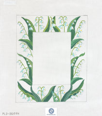 PLD Designs Lily of the Valley Picture Frame Needlepoint Canvas