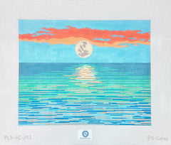 PLD Designs Sally Corey Moonrise Needlepoint Canvas