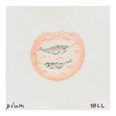 The Plum Stitchery Narwhals Needlepoint Canvas