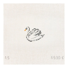 The Plum Stitchery Nutcracker Series - Swan Left Needlepoint Canvas