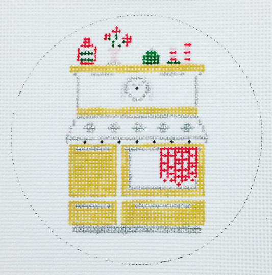 The Plum Stitchery Retro Series - Stove Needlepoint Canvas