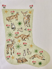 The Plum Stitchery Winter Wonderland Stocking Needlepoint Canvas