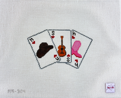 Poppy J Stitches Destination Playing Cards Nashville Needlepoint Canvas