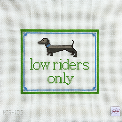 Poppy J Stitches Low Riders Only Needlepoint Canvas