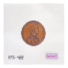 Poppy J Stitches Lucky Penny Needlepoint Canvas