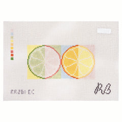Rachel Barri Citrus Slice Insert Needlepoint Canvas