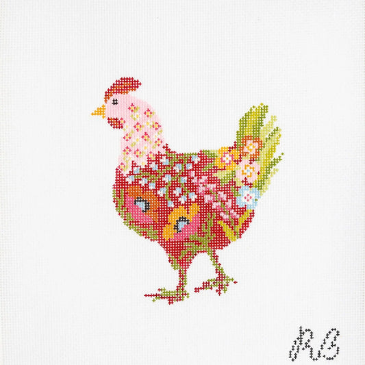 Rachel Barri Coco The Chicken Needlepoint Canvas
