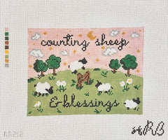 Rachel Barri Counting Sheep & Blessings Needlepoint Canvas