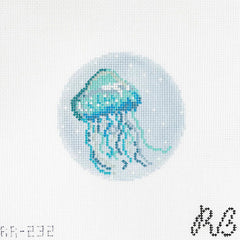 Rachel Barri Jules the Jellyfish Needlepoint Canvas