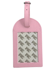 Rachel Barri Leather Self Finishing Bag Luggage Tag - Pink