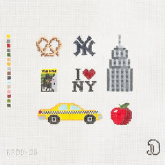 Rachel Barri NYC Grid Needlepoint Canvas