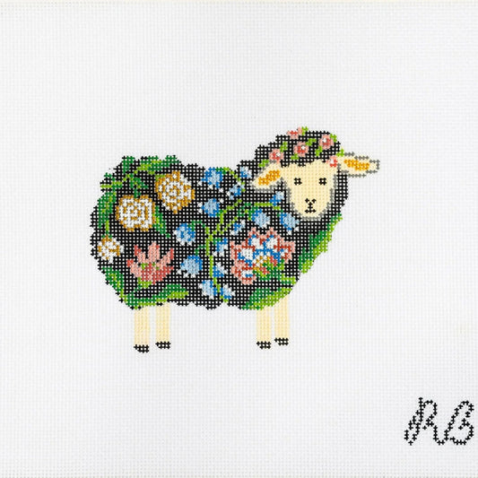 Rachel Barri Shirley The Sheep Needlepoint Canvas