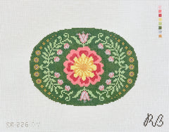 Rachel Barri Tulip Oval Needlepoint Canvas