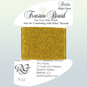 Rainbow Gallery Treasure Braid Petite High Gloss - 004 Bright Gold