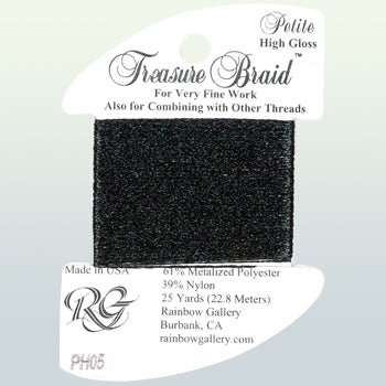 Rainbow Gallery Treasure Braid Petite High Gloss - 005 Black