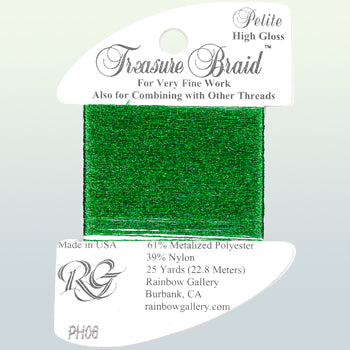 Rainbow Gallery Treasure Braid Petite High Gloss - 006 Christmas Green