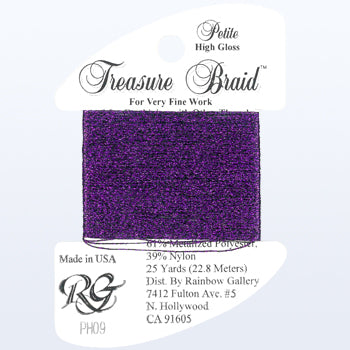 Rainbow Gallery Treasure Braid Petite High Gloss - 009 Purple