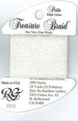 Rainbow Gallery Treasure Braid Petite High Gloss - 010 White Pearl
