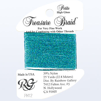 Rainbow Gallery Treasure Braid Petite High Gloss - 012 Dark Turquoise