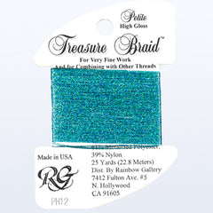 Rainbow Gallery Treasure Braid Petite High Gloss - 012 Dark Turquoise
