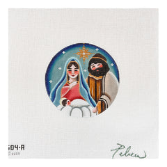 Rebecca Wood Designs Mary, Joseph, Jesus Needlepoint Canvas