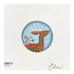 Rebecca Wood Designs Woodland Present Needlepoint Canvas