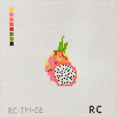 RenniCo Dragon Fruit Mini Needlepoint Canvas