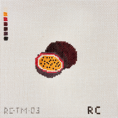 RenniCo Lilikoi Passion Fruit Mini Needlepoint Canvas
