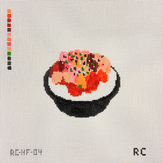 RenniCo Poke Bowl Needlepoint Canvas