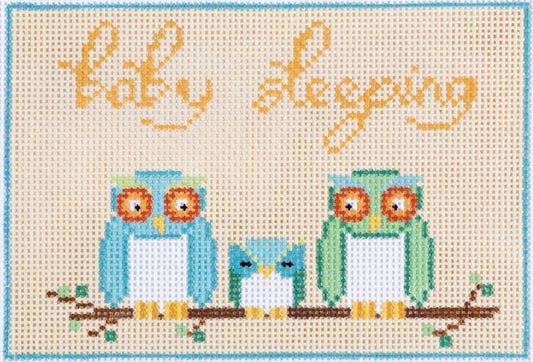 Rittenhouse Needlepoint Baby Sleeping - Three Owls Needlepoint Canvas