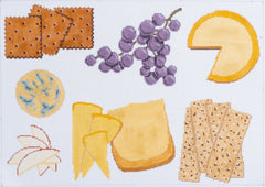 Rittenhouse Needlepoint Cheese & Crackers Platter Needlepoint Canvas