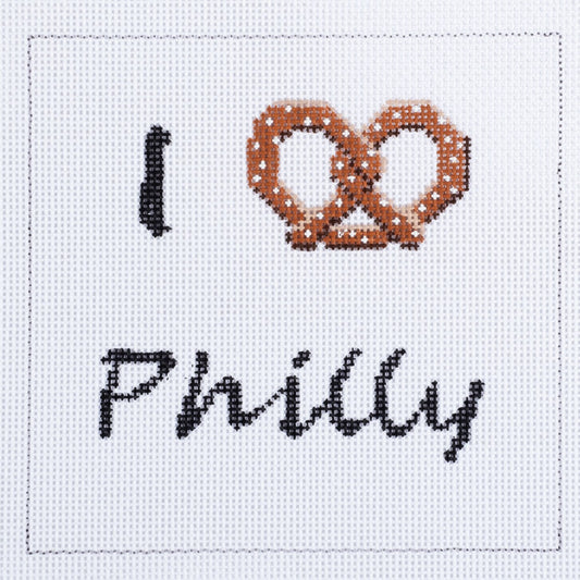 Rittenhouse Needlepoint I Love (Pretzel) Philly Needlepoint Canvas