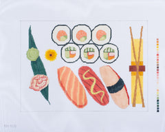 Rittenhouse Needlepoint Large Sushi Platter Needlepoint Canvas