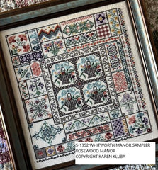 Rosewood Manor Whitworth Manor Sampler Cross Stitch Pattern