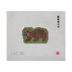 Saturnalia Stitching Baby Bear Needlepoint Canvas