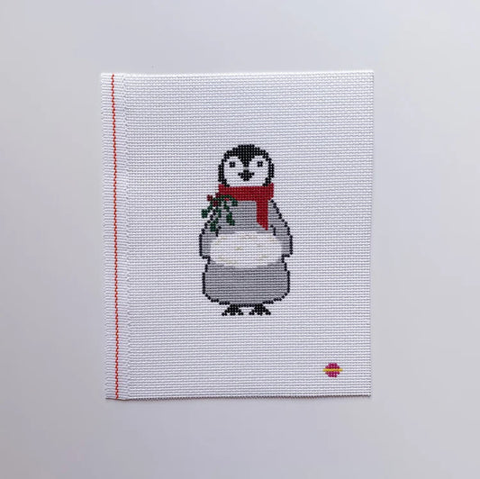 Saturnalia Stitching Baby Penguin with Muff Needlepoint Canvas - 13M