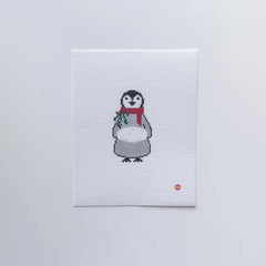 Saturnalia Stitching Baby Penguin with Muff Needlepoint Canvas - 18M